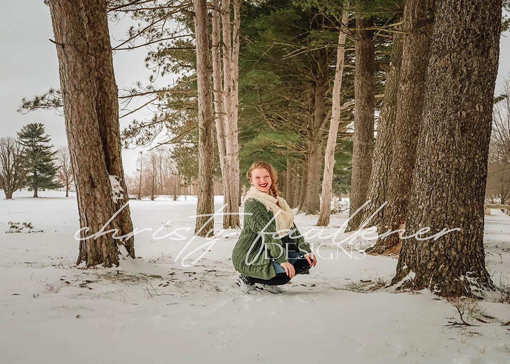 Avezano Winter Trail Photography Backdrop Designed By Christy Faulkner-AVEZANO